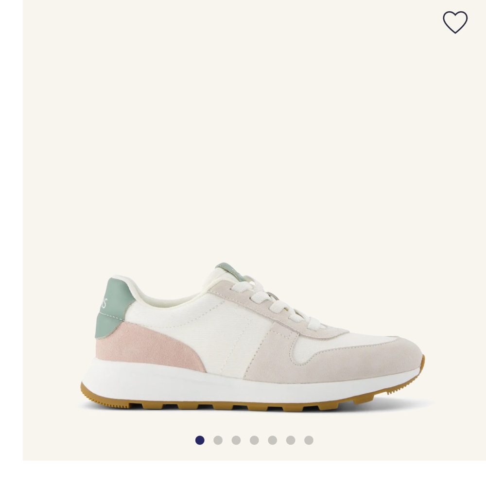Toms White and Mint Sneakers